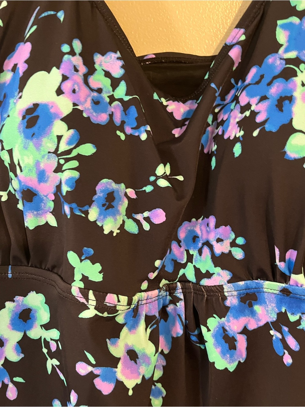 Swimsuit For All Womens Tankini Swim Top Blue Floral Size 20 NWT - Picture 7 of 11